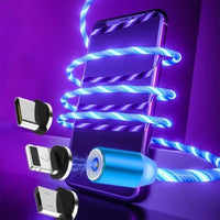 Magnetic Charging Cable Flowing Light Fast Charger