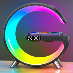 G-Shaped LED Smart Lamp with Bluetooth Speaker & Charger
